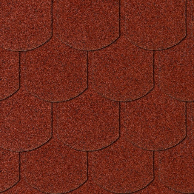 RED BEAVER ROOF SHINGLE 1 PC 0.16M2, 1 OPK. 3.85M2