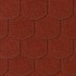 RED BEAVER ROOF SHINGLE 1 PC 0.16M2, 1 OPK. 3.85M2