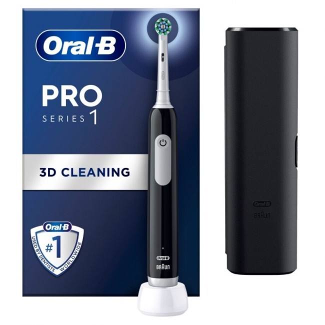 Oral-B Electric Toothbrush | Pro Series 1 | Rechargeable | For adults | Number of brush heads included 1 | Number of teeth brushing modes 3 | Black Oral-B Electric Toothbrush | Pro Series 1 | Rechargeable | For adults | Number of brush heads included 1 | Number of teeth brushing modes 3 | Black