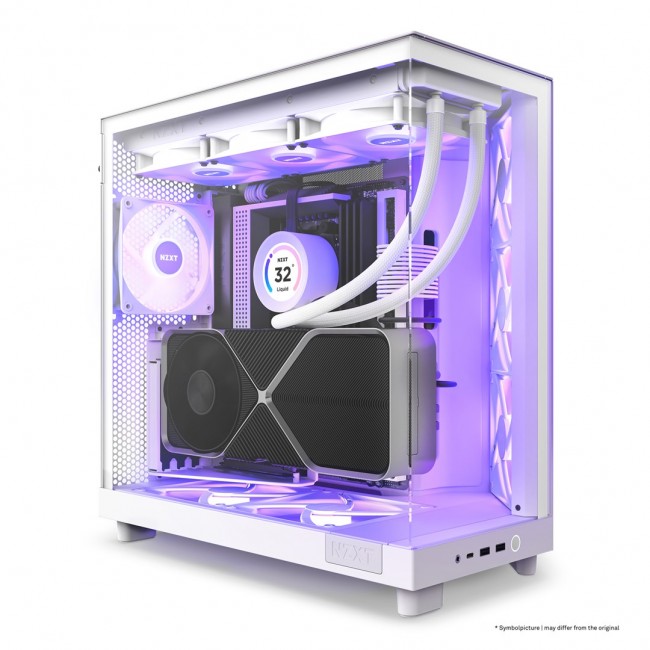 NZXT H6 Flow RGB Midi Tower White NZXT H6 Flow RGB Midi Tower White