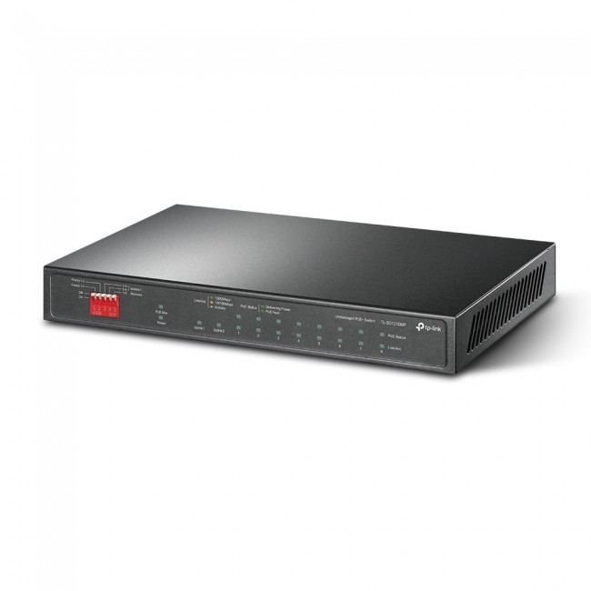 TP-Link TL-SG1210MP network switch Unmanaged Gigabit Ethernet (10/100/1000) Power over Ethernet (PoE) Black TP-Link TL-SG1210MP network switch Unmanaged Gigabit Ethernet (10/100/1000) Power over Ethernet (PoE) Black