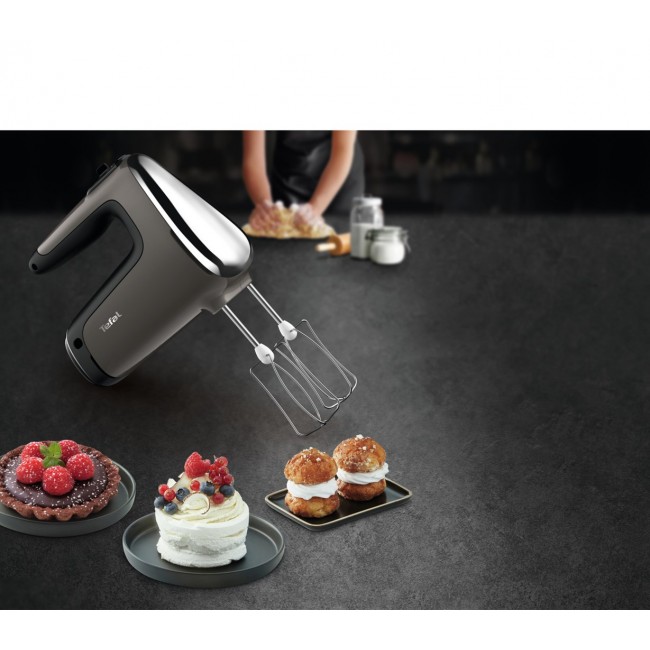 Tefal Powermix Silence HT650E Hand mixer 600 W Silver Tefal Powermix Silence HT650E Hand mixer 600 W Silver