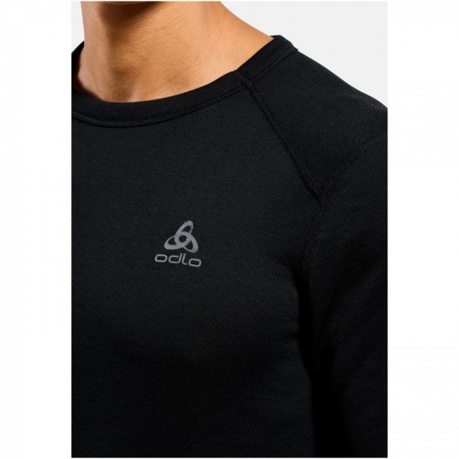 Odlo BL TOP crew neck l/s ACTIVE WARM ECO men's T-shirt, size M, black