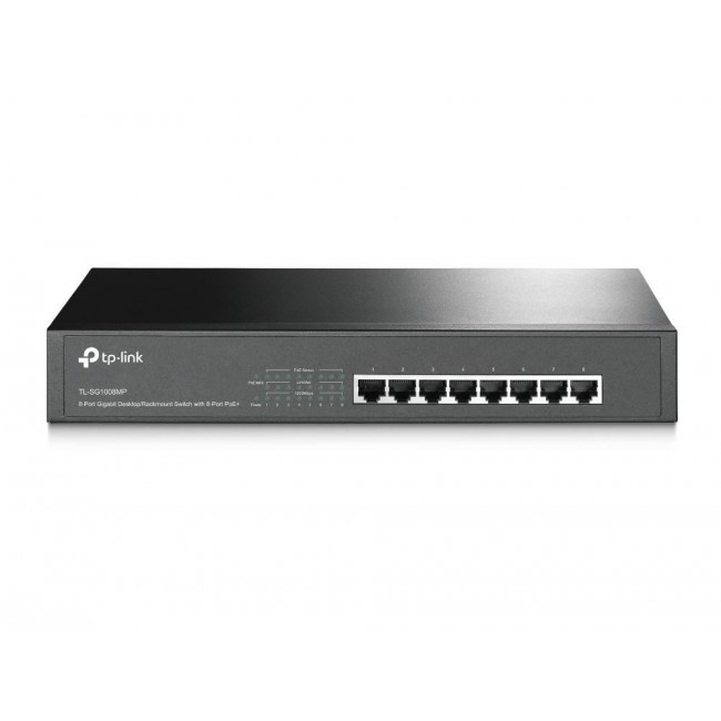 TP-Link TL-SG1008MP Unmanaged Gigabit Ethernet (10/100/1000) Power over Ethernet (PoE) 1U Black