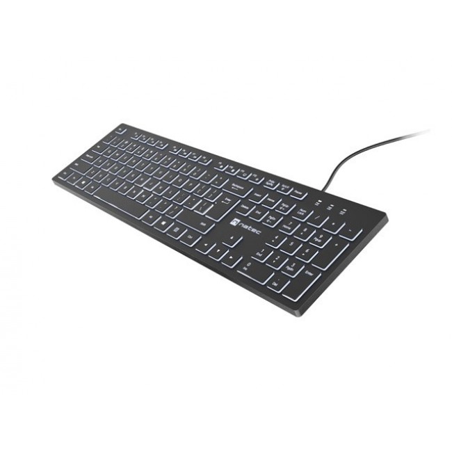 Natec Herring Glow US Keyboard with white backlight