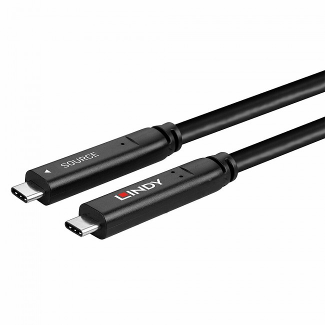 Lindy 15m USB 3.2 Gen 2 & DP 1.4 Type C Hybrid Cable