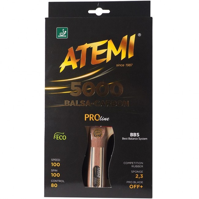 New Atemi 5000 Pro concave ping pong racket