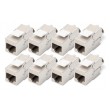 Digitus CAT 6A Keystone module, shielded, tool-free mounting connection - 8 pcs.