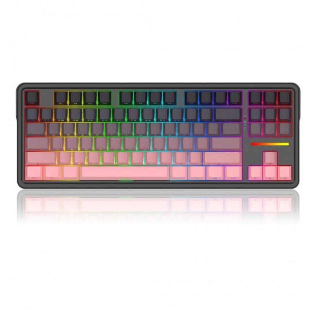 REDRAGON K728SP-RGB-PRO Antonium Pro keyboard USB + RF Wireless + Bluetooth Black, Pink