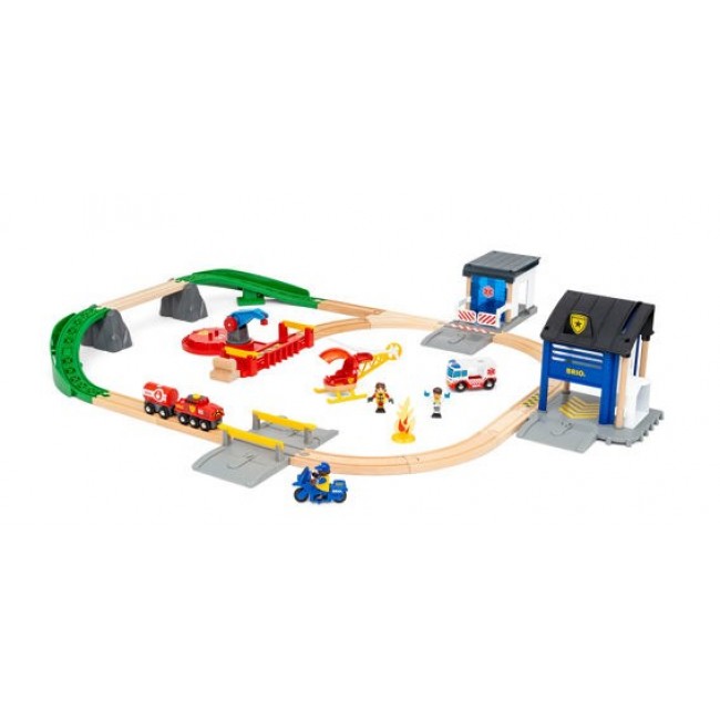 BRIO Rescue Team Train Set