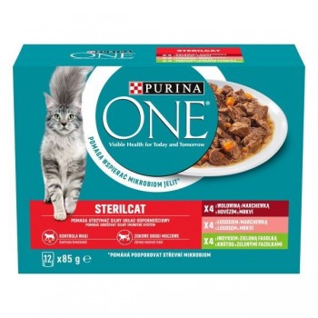 PURINA One Sterilcat mix flavours - wet cat food - 12 x 85g