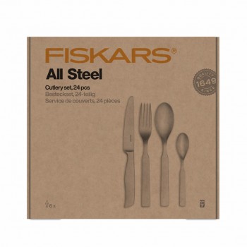 FS. CUTLERY SET 24 pcs. ALL STEEL