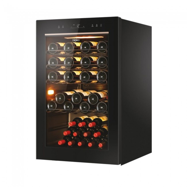 Haier Wine Bank 50 Serie 3 HWS49GAE Compressor wine cooler Freestanding Black 49 bottle(s) Haier Wine Bank 50 Serie 3 HWS49GAE Compressor wine cooler Freestanding Black 49 bottle(s)