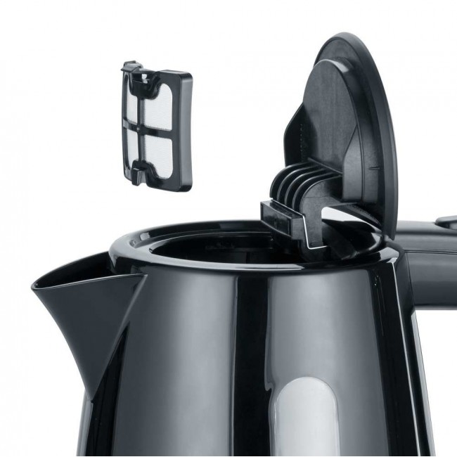 Severin WK 3410 electric kettle 1 L 2200 W Black