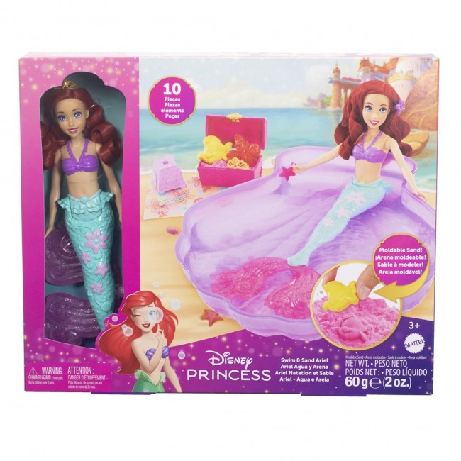 Disney Princess Ariel Doll & Pool Set with Moldable Sand, Inspired by Disney The Little Mermaid