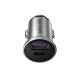 Vention Two-Port USB A+A(30+30) Car Charger Gray Mini Style Aluminium Alloy Type Vention Two-Port USB A+A(30+30) Car Charger Gray Mini Style Aluminium Alloy Type