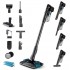 Philips 8000 series XC8057/01 stick vacuum/electric broom Battery Dry&wet Cyclonic Bagless 0.6 L Aqua colour, Black