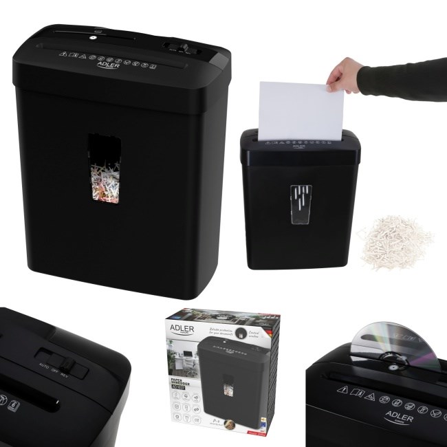 Adler AD 1037 Document Shredder Black Adler AD 1037 Document Shredder Black