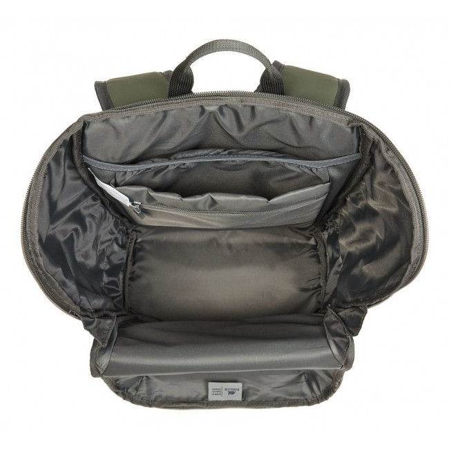 Rivacase Eden backpack Travel backpack Olive PU leather, Polyester, Recycled polyethylene terephthalate (rPET) Rivacase Eden backpack Travel backpack Olive PU leather, Polyester, Recycled polyethylene terephthalate (rPET)
