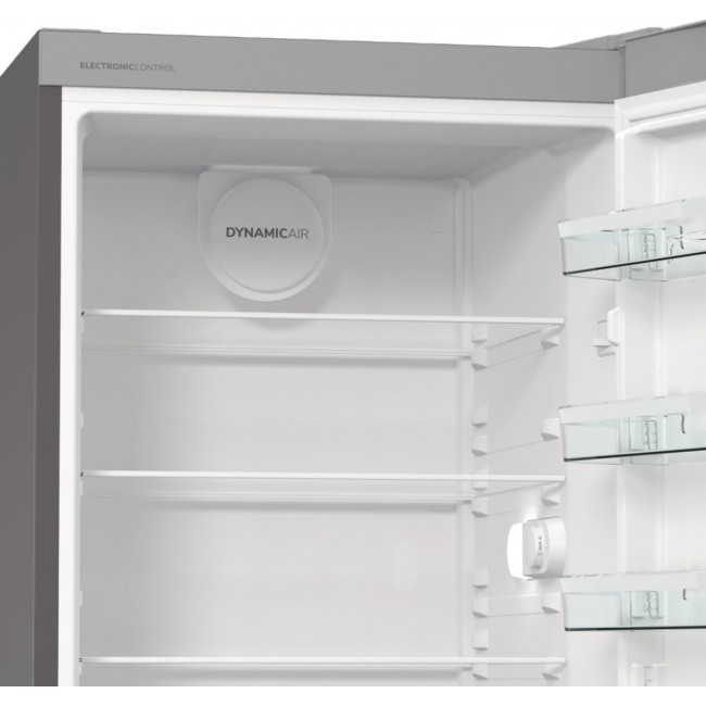 Gorenje R619EES5 fridge Freestanding 398 L E Grey, Metallic