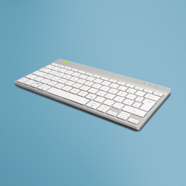 R-Go Tools Ergonomic keyboard R-Go Compact Break, compact keyboard with break software, QWERTZ (DE), wired, white R-Go Tools Ergonomic keyboard R-Go Compact Break, compact keyboard with break software, QWERTZ (DE), wired, white