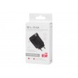 LCD wall charger USB socket + USB-Cx2 PD 65W GAN black wattmeter