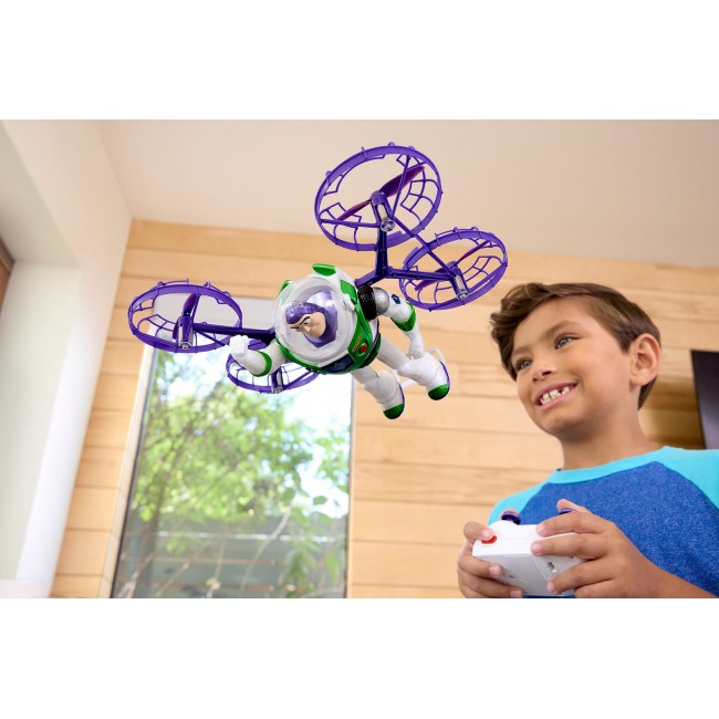 Toy Story Disney and Pixar 5 Flying RC Hi-Tech Edition Buzz Lightyear Action Figure Remote Controlled