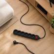 Esperanza ELK219K Power strip 6GN/5M Black