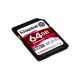 Kingston Technology 64GB Canvas React Plus SDXC UHS-II 300R/260W U3 V90 for Full HD/4K/8K Kingston Technology 64GB Canvas React Plus SDXC UHS-II 300R/260W U3 V90 for Full HD/4K/8K