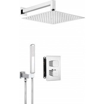Concealed shower set with thermostatic BOX