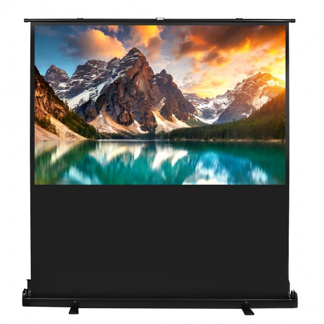 Maclean MC-213 Portable Projection Screen, Compact, Floor, 100