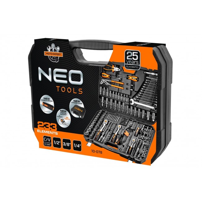 Neo 10-078 mechanics tool set 233 tools