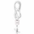 Activejet lanyard with 3-in-1 charging cable, white. Ends with various connectors: USB-C, Lightning adapter, USB-A Activejet lanyard with 3-in-1 charging cable, white. Ends with various connectors: USB-C, Lightning adapter, USB-A