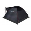 High Peak Beaver 3 Black, Red Pyramid tent 10320