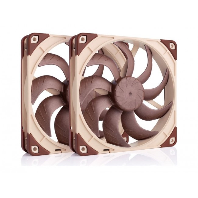Noctua NF-A14X25 G2 PWM SX2-PP computer cooling system Computer case Fan 14 cm Beige 2 pc(s)