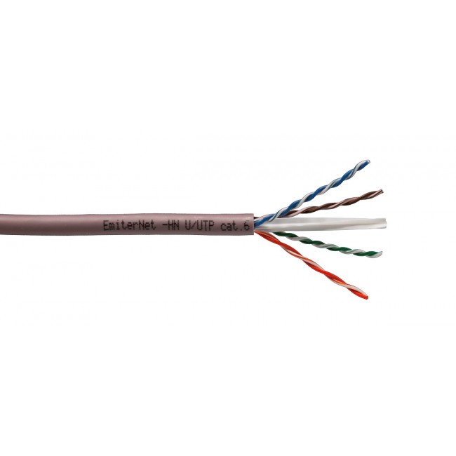 Kabel Emiter Net U/UTP kat.6 450MHz B2ca LS0H, drut 4x2x23AWG