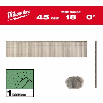 MILWAUKEE PIN STICKS 18G/45mm /5000pcs. - M18FN18GS