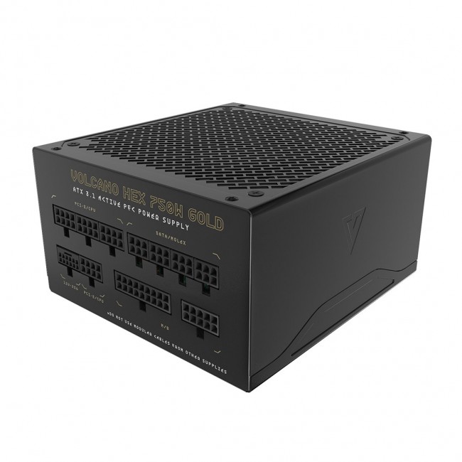 MODECOM Power Supply VOLCANO HEX GOLD 750W ATX3.1 MODECOM Power Supply VOLCANO HEX GOLD 750W ATX3.1