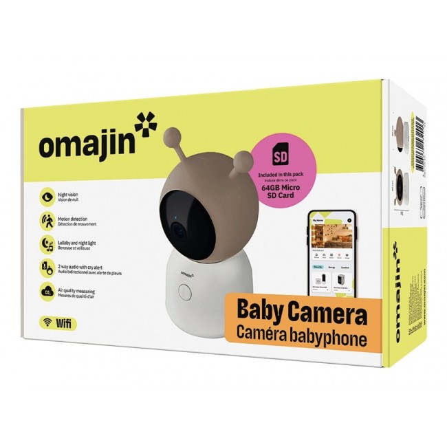 omajin by Netatmo OBC-01-EU video baby monitor Wi-Fi/Ethernet Beige, Black, White