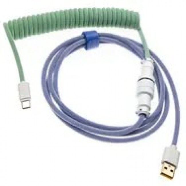 Ducky Premicord USB cable 1.8 m USB A USB C Blue, Green