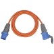 Brennenstuhl 1167650605 power extension 5 m 2 AC outlet(s) Outdoor Orange