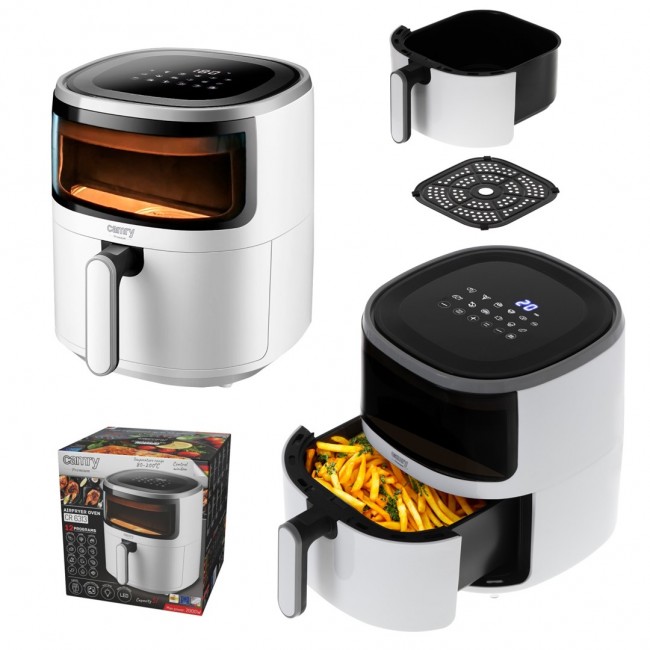 Camry Premium CR 6313 fryer Single 5 L Stand-alone 2000 W Hot air fryer White, Black Camry Premium CR 6313 fryer Single 5 L Stand-alone 2000 W Hot air fryer White, Black