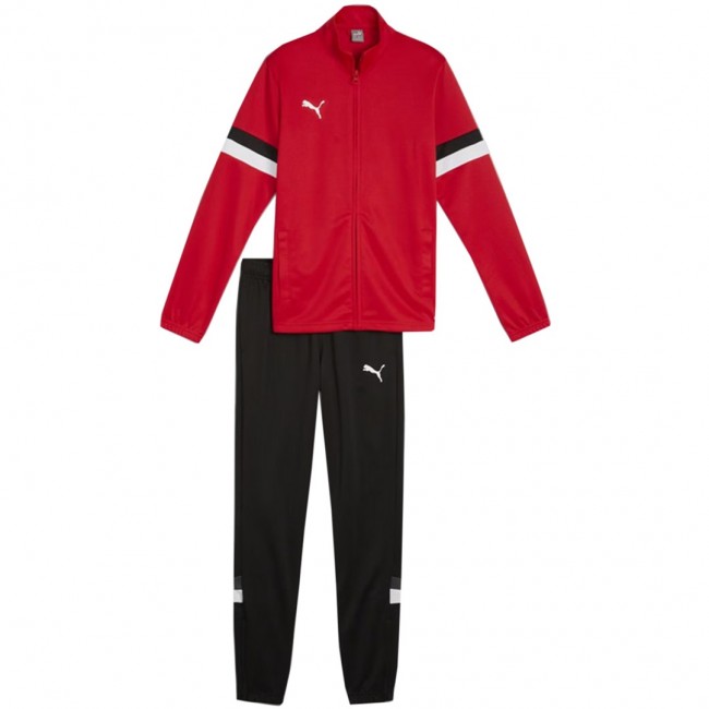 Dres dla dzieci Puma Team Rise czerwono-czarny 658655 01 152cm Dres dla dzieci Puma Team Rise czerwono-czarny 658655 01 152cm