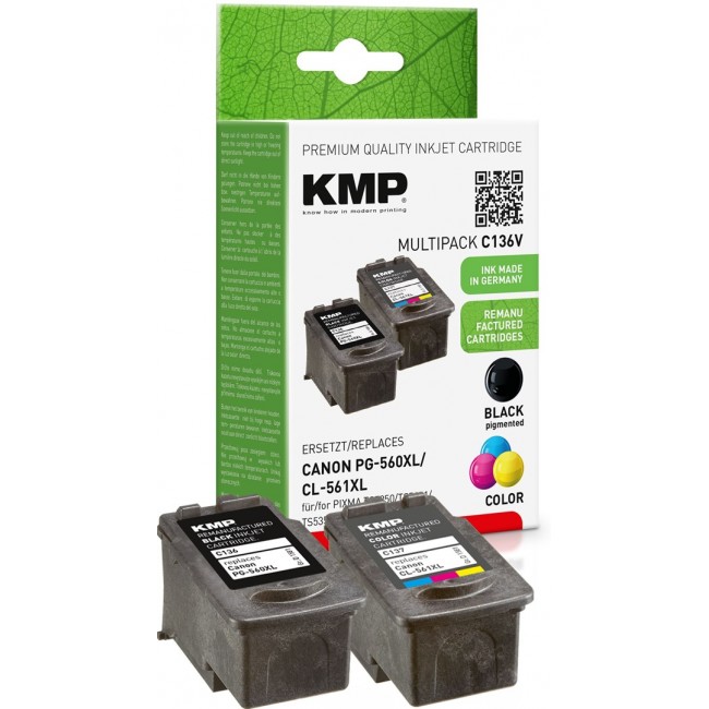 KMP 1581,4005 ink cartridge 3 pc(s) Compatible High (XL) Yield Black, Cyan, Magenta, Yellow