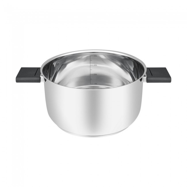 Resto Kitchenware Anser 4.4 L Round Black, Stainless steel