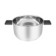 Resto Kitchenware Anser 4.4 L Round Black, Stainless steel