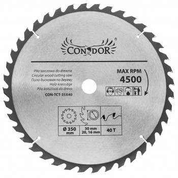CONDOR CIRCULAR SAW BLADE 350 x 30 x 40-TEETH