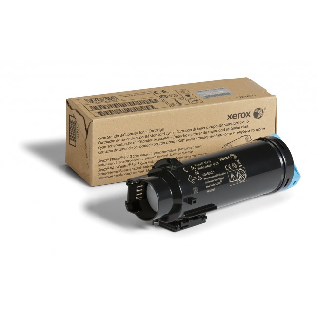 Xerox Genuine Phaser 6510, WorkCentre 6515 Cyan Standard capacity Toner Cartridge (1000 Pages) - 106R03473