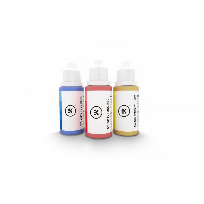 EK Water Blocks EK-CryoFuel Dye Pack - red/yellow/blue EK Water Blocks EK-CryoFuel Dye Pack - red/yellow/blue
