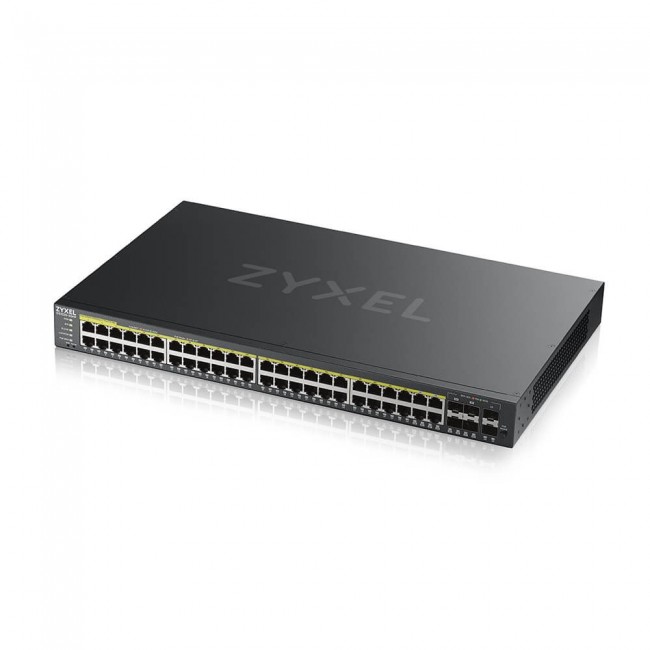 Zyxel GS2220-50HP-EU0101F network switch Managed L2 Gigabit Ethernet (10/100/1000) Power over Ethernet (PoE) Black Zyxel GS2220-50HP-EU0101F network switch Managed L2 Gigabit Ethernet (10/100/1000) Power over Ethernet (PoE) Black